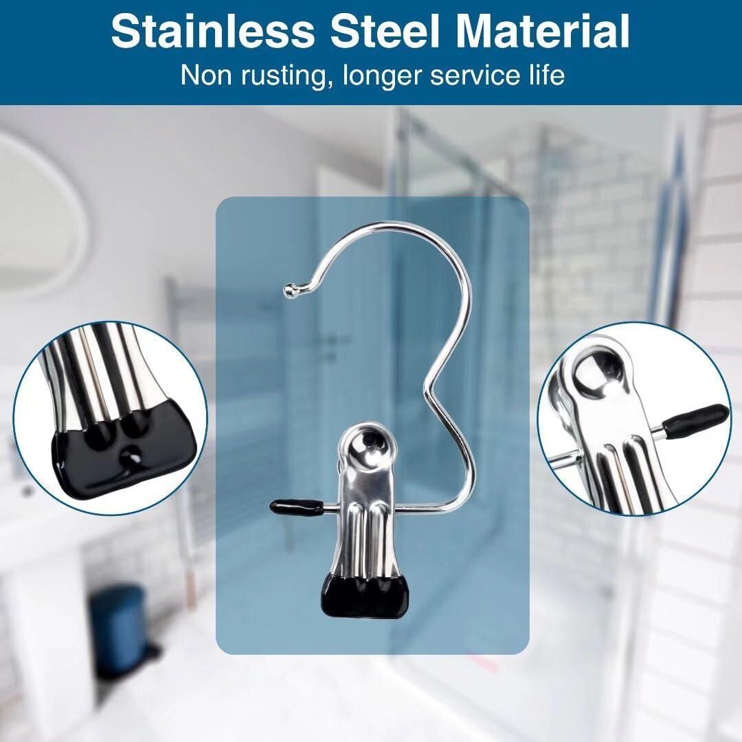 Laundry Hanging Clips – Pack of 10 Hooks for Boots & Clothes