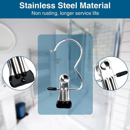 Laundry Hanging Clips – Pack of 10 Hooks for Boots & Clothes