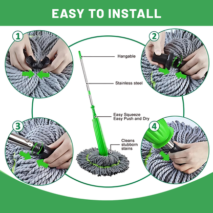 360° Rotating Twist Mop